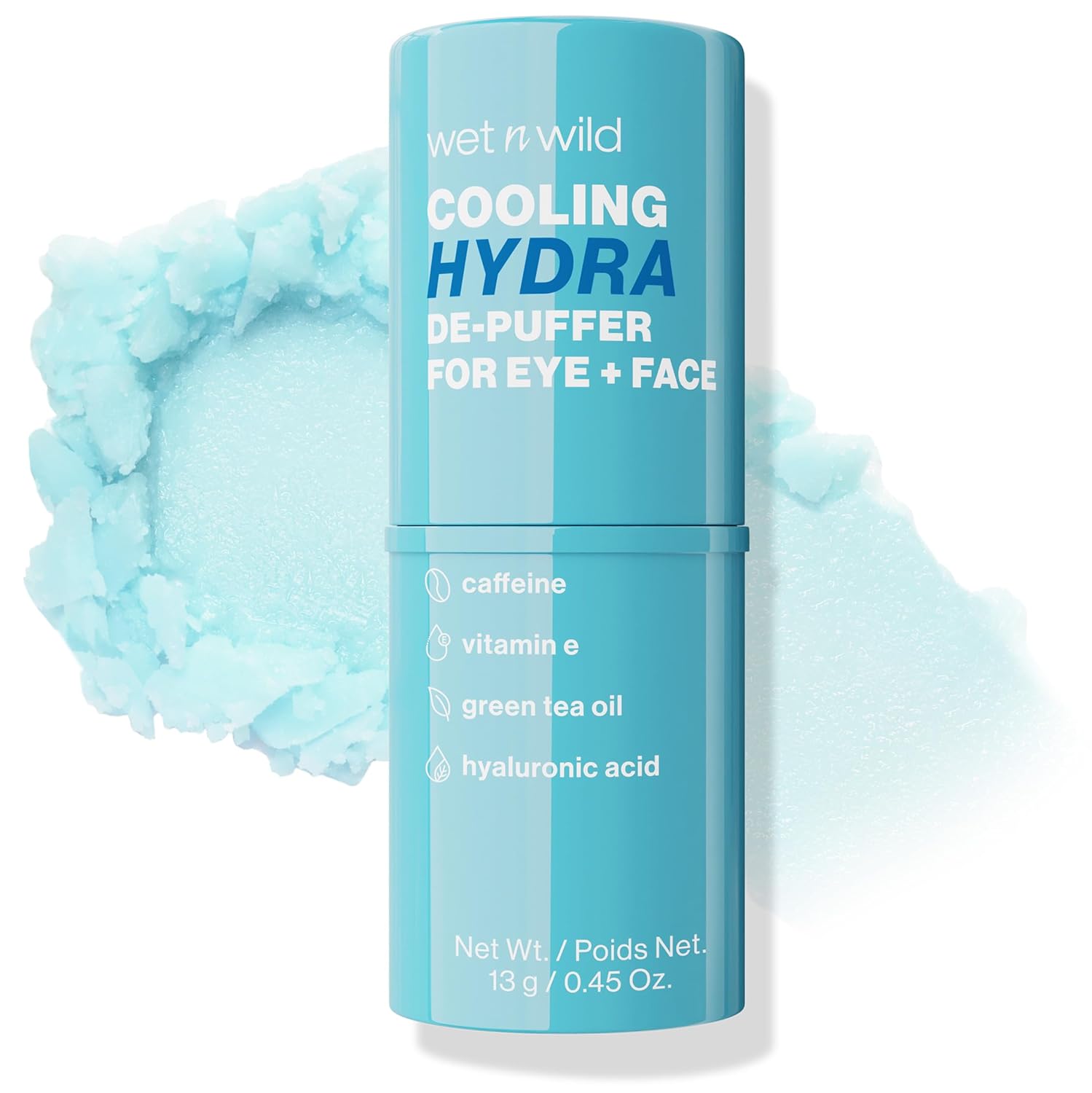 r10 wet n wild Cooling Hydra De-Puffer, Soothing Face Makeup Primer Stick with Vitamin E & Caffeine, Instant Skin Refreshments for All Skin Types and Complexions, Vegan & Cruelty-Free - Image 1