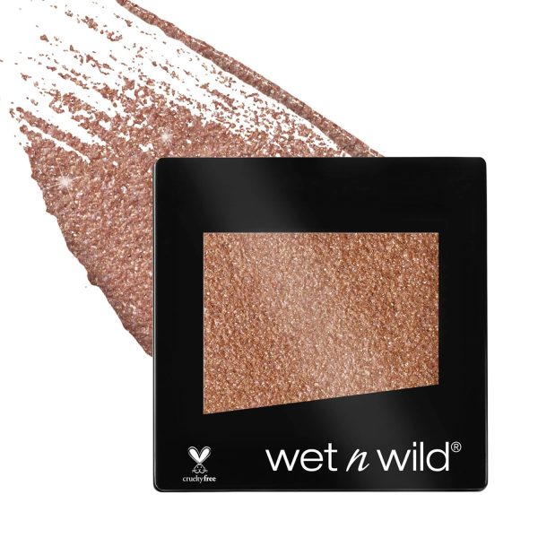 wet n wild Color Icon Eyeshadow Glitter - Ultra-Pigmented, Vitamin E Infused for a Silky-Smooth Moisturizing Application, Cruelty-Free & Vegan - Nudecomer