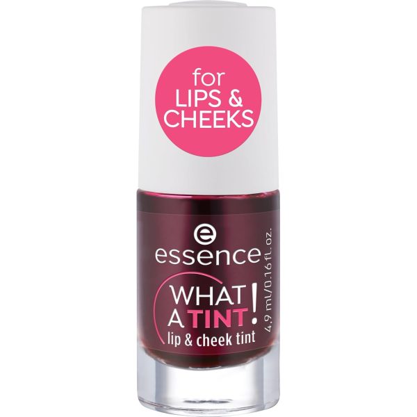 essence | What a Tint! Lip & Cheek Tint | Long-Lasting Liquid Blush & Lip Stain | Non-Sticky & Kiss-Proof | Vegan & Cruelty Free (01 | Kiss from a Rose)