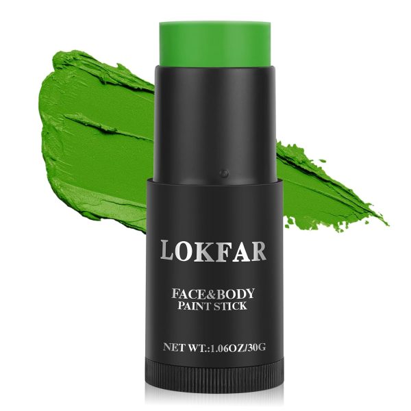 Green Face Paint, Cream-based Body Paint Stick【Larger Capacity】【High Pigment】【Long Lasting】Professional Paint Makeup Product For Halloween/Masquerade/Cosplay/Movie Makeup, 1.06 Oz/30g