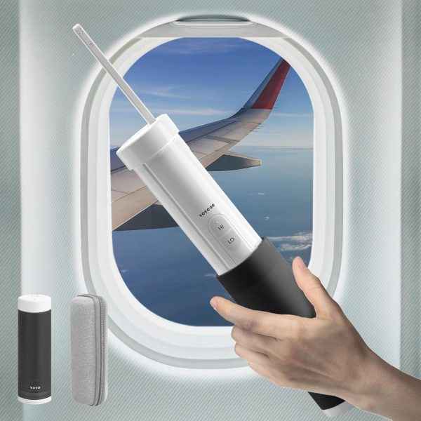 VOVO Go Portable Electric Bidet for Travel - 2 Adjustable Pressure Settings, Compact Handheld Bidet, Ideal for Personal Hygiene & Postpartum Care, Lightweight & Leak-Proof, Made in Korea - Black