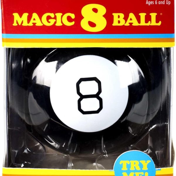 Mattel Games Magic 8 Ball Novelty Fortune-Telling Toy, Retro Look for Kids, Grown-Ups, Families, Parties & Travel (Amazon Exclusive)