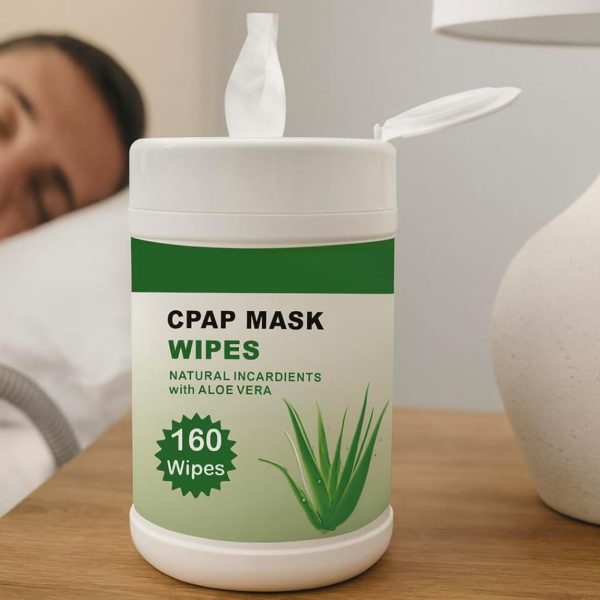 Ultra soft C PA P wipes - with Aloe Vera - unscented - 1 canister of 160 wipes