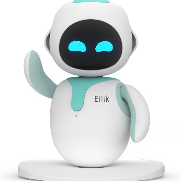 Eilik - Cute Companion Robot Pets, Your Perfect Desk Touch Interactive Toys with Abundant Emotions, Animations & Mini-Games, Holidays & Birthdays Gifts for Girls & Boys.